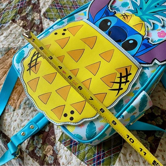 Loungefly Disney Lilo & Stitch peekaboo Pineapple Mini Backpack aloha cute - Picture 9 of 9